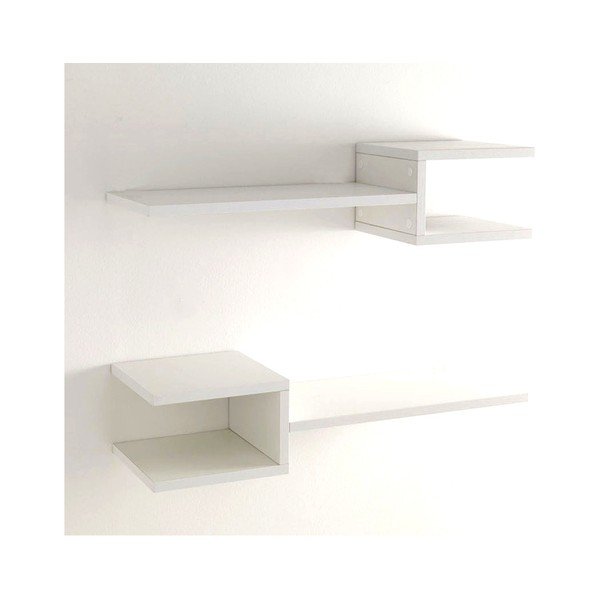 Komplet 2 białych półek Tomasucci Diapason-image-2
