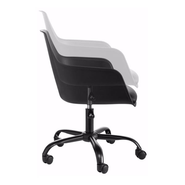 Czarny regulowany fotel biurowy Støraa Leslie-image-2