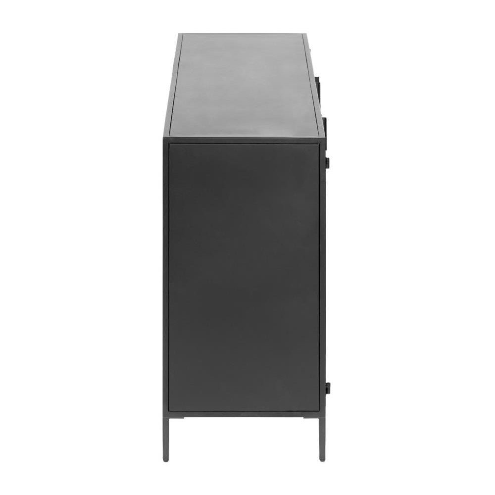 Czarna stalowa komoda 160x72x35 cm Shantay – Kave Home (zdjęcie 8)