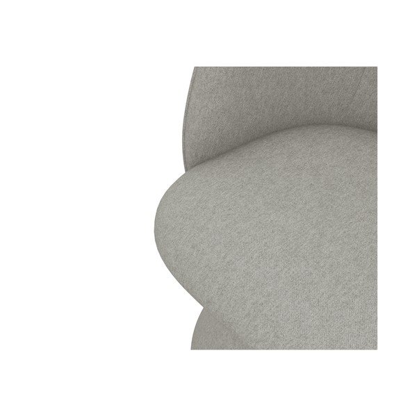 Jasnoszary tapicerowany fotel jadalniany Maia – Makamii-image-4