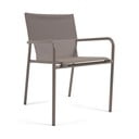 Brązowe aluminiowe krzesło ogrodowe Kave Home Zaltana