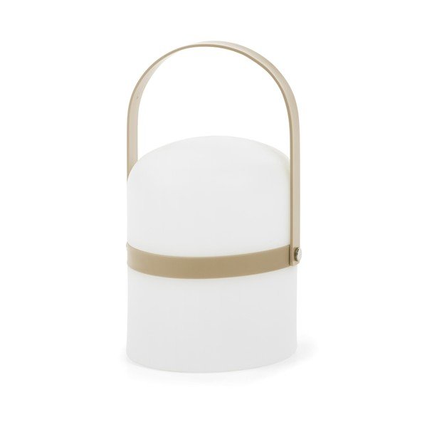 Biała lampa zewnętrzna Kave Home Janvir, wys. 26,5 cm