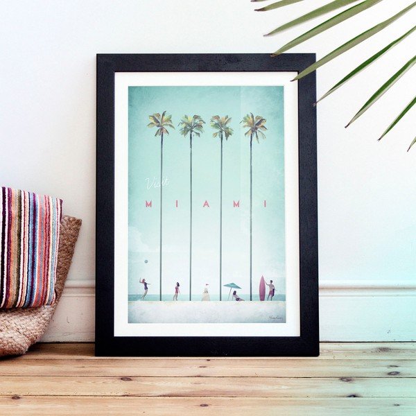 Plakat Travelposter Miami, 30 x 40 cm-image-1