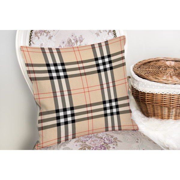 Beżowa dekoracyjna poszewka na poduszkę Minimalist Cushion Covers Flannel, 45x45 cm-image-2