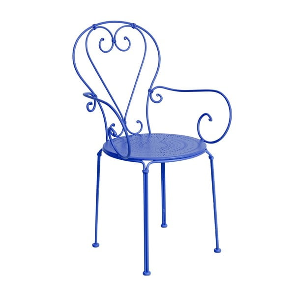 Niebieskie krzesło z podłokietnikami Butlers Century