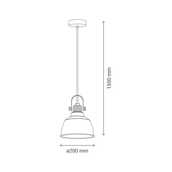 Czarna lampa wisząca SULION Jimmy-image-1