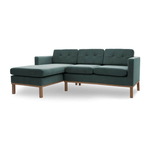 Niebieska sofa narożna Vivonita Johan, lewy róg-image-4