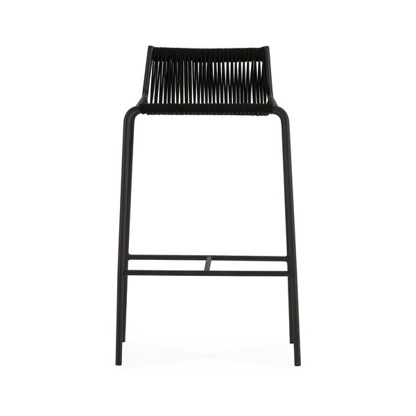 Czarny metalowy hoker (wysokość siedziska 65 cm) Emily – Marckeric-image-2