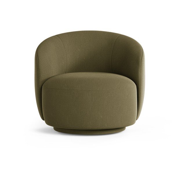 Zielony obrotowy fotel Letizia – Micadoni -image-1