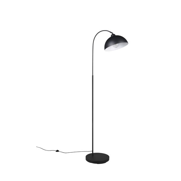 Czarna lampa stojąca z metalowym kloszem (wysokość 170 cm) Sierra – Trio-image-3