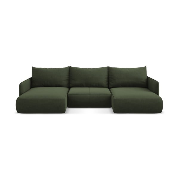 Zielony rozkładany/ze schowkiem narożnik Nanea – Makamii