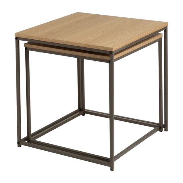 Stoliki zestaw 2 szt. 50x50 cm – Casa Selección-image-1