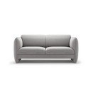 Jasnoszara aksamitna sofa 168 cm Georgia – Micadoni 