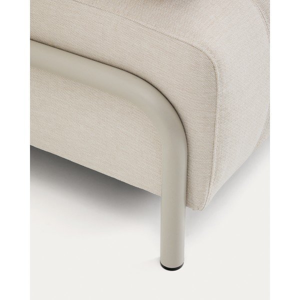Beżowa sofa modułowa z tkaniny szenilowej 200 cm Compo – Kave Home-image-1