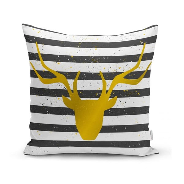 Poszewka na poduszkę Minimalist Cushion Covers Striped Reindeer, 42x42 cm