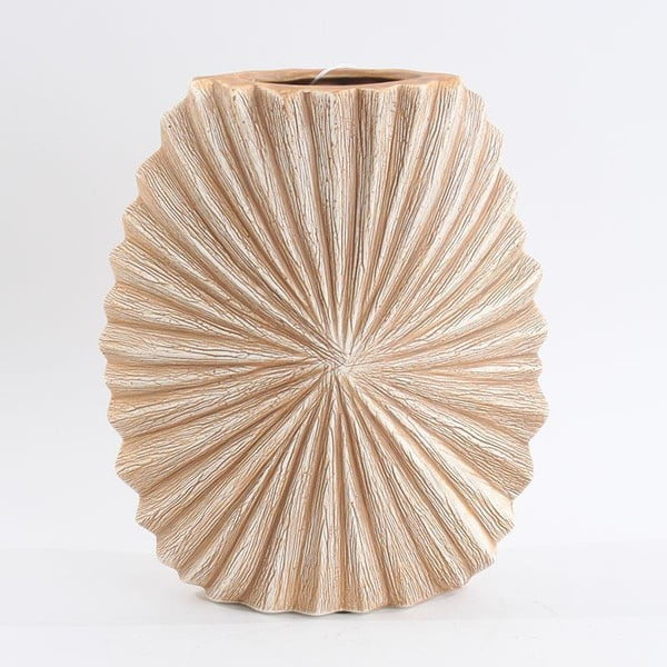 Ceramiczny wazon, beżowy/brązowy, 24,5 cm