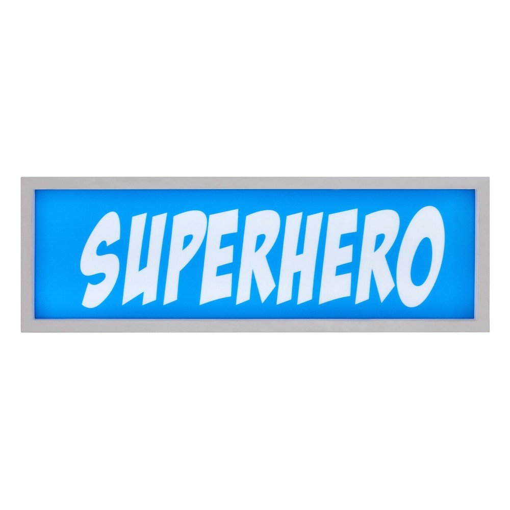 Niebieska dekoracja świetlna na baterie Superhero – Premier Housewares (zdjęcie 3)
