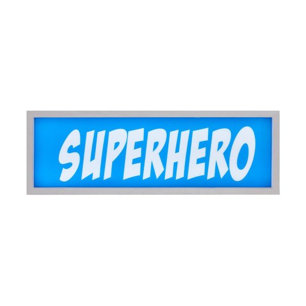Niebieska dekoracja świetlna na baterie Superhero – Premier Housewares-image-2