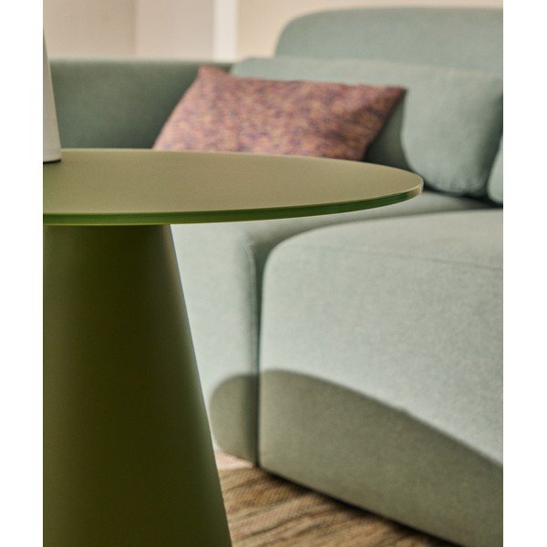 Okrągły stolik ze szklanym blatem ø 50 cm Wilshire – Kave Home-image-2