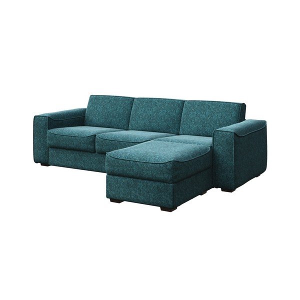 Turkusowoniebieska sofa rozkładana z wielofunkcyjnym szezlongiem MESONICA Munro, dł. 288 cm-image-2