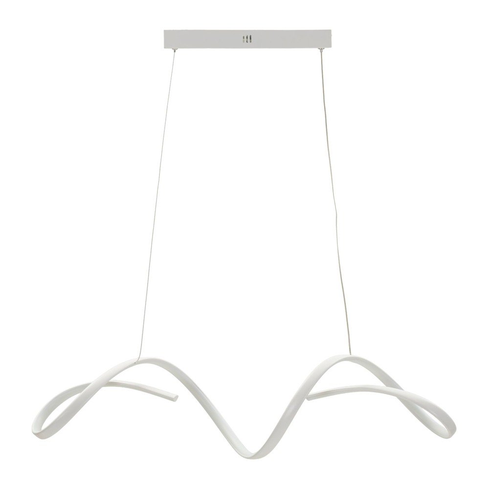 Biała metalowa lampa wisząca LED Uter – Mauro Ferretti