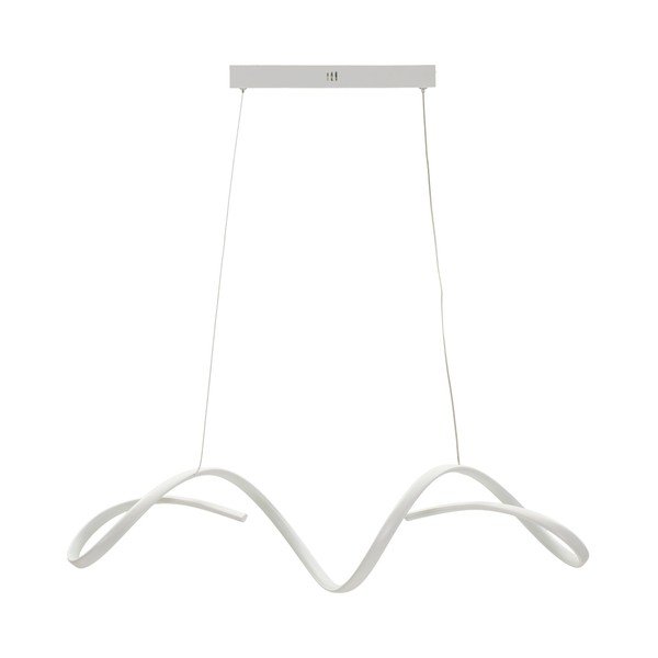 Biała metalowa lampa wisząca LED Uter – Mauro Ferretti