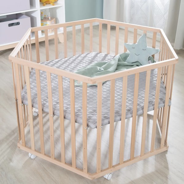 Kojec dla dzieci z litego drewna bukowego 119x104 cm – Roba-image-1