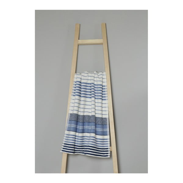 Niebiesko-biały ręcznik bawełniany My Home Plus Spa, 50x90 cm