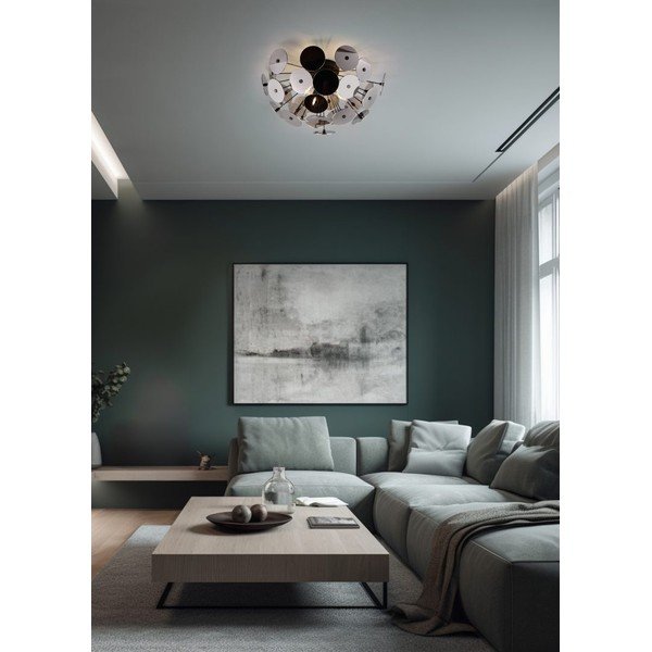 Lampa sufitowa w kolorze matowej czerni Discalgo – Trio-image-1