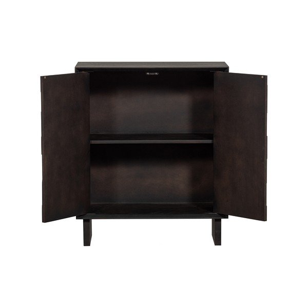 Ciemnobrązowa szafka z litego drewna mango 80x95 cm Til – Basiclabel -image-4
