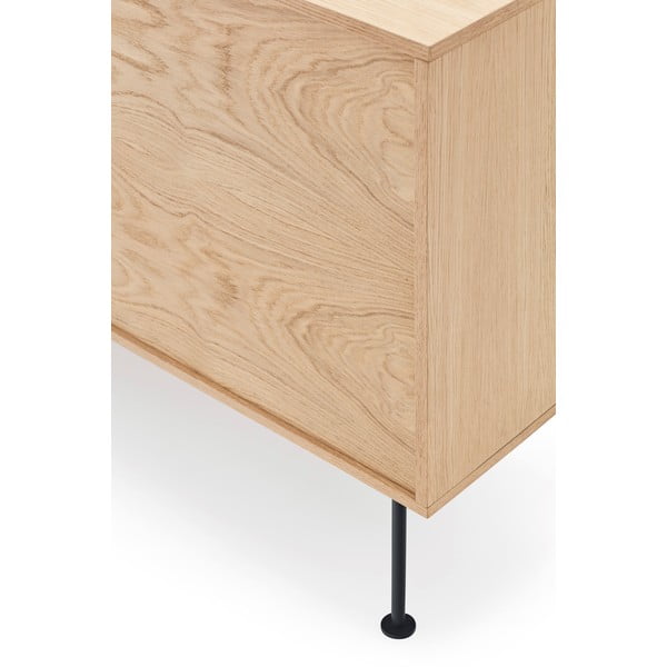 Grafitowa komoda w dekorze drewna dębowego Teulat Yoko, szer. 180 cm-image-1