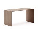 Stolik w dekorze orzecha w ciemnym naturalnym kolorze 45x90 cm Litto – Kave Home