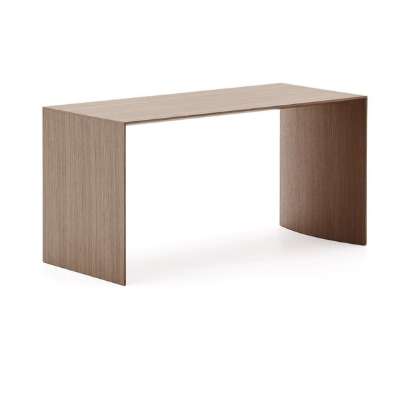 Stolik w dekorze orzecha w ciemnym naturalnym kolorze 45x90 cm Litto – Kave Home