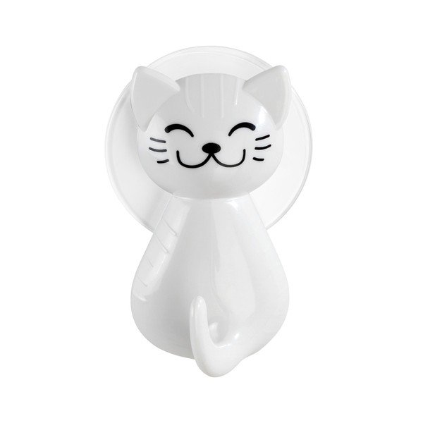 Biały haczyk ścienny Wenko Cat-image-3
