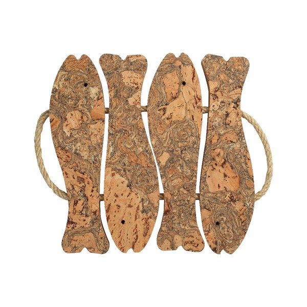 Duża korkowa podkładka pod garnek T&G Woodware Fish