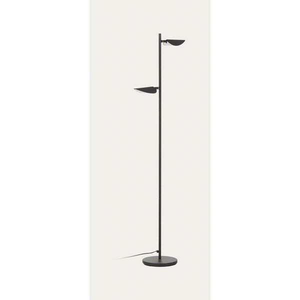 Czarna lampa stojąca LED (wysokość 150 cm) Veleira – Kave Home-image-4