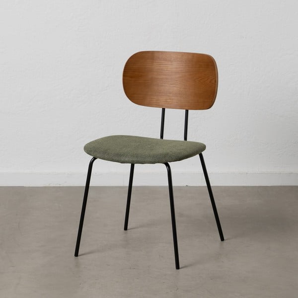 Zielono-brązowe krzesła zestaw 4 szt. Cleo – Ixia-image-1