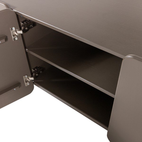 Brązowa szafka pod TV z litego drewna sosnowego 200x58x45 cm Root – WOOOD-image-4