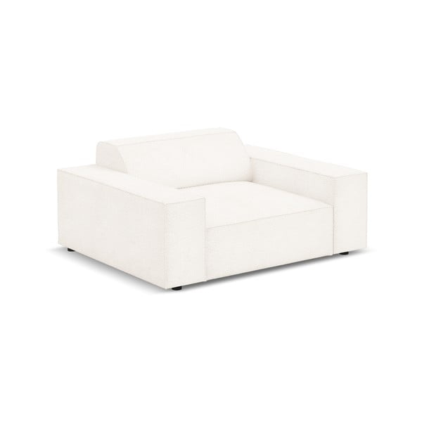 Beżowy fotel z materiału bouclé Jodie – Micadoni Home-image-4