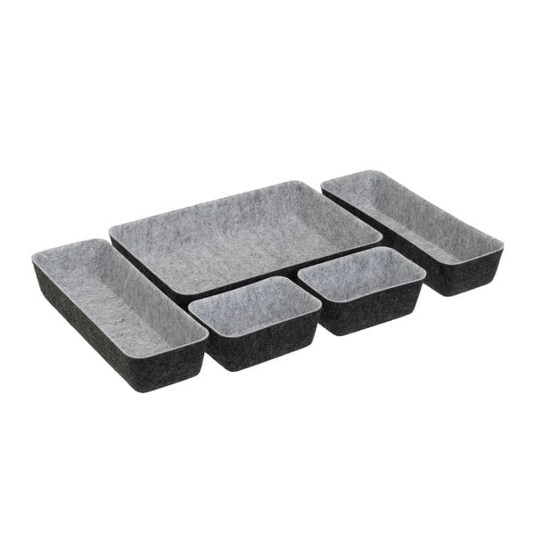 Tekstylne organizery do szuflady zestaw 5 szt. – Casa Selección