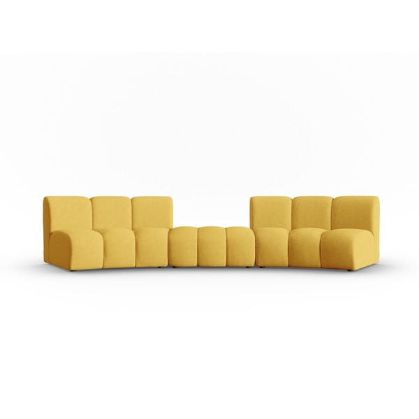 Żółta sofa 367 cm Lupine – Micadoni Home