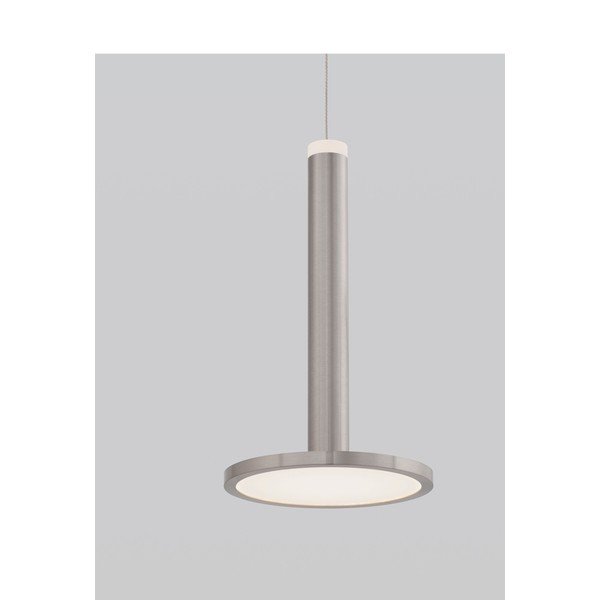 Metalowa lampa wisząca LED w kolorze matowego srebra ø 15 cm Palencia – Nova Luce-image-1