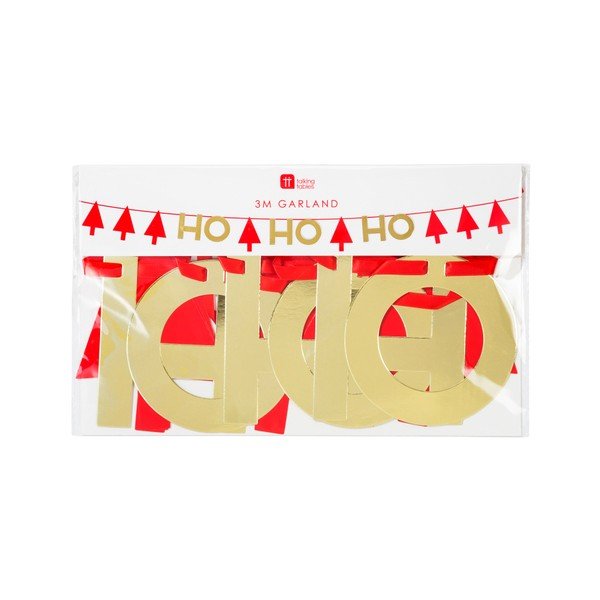 Świąteczna girlanda z papieru Talking Tables Ho Ho Ho, dł. 3 m-image-1
