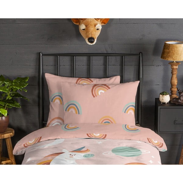 Flanelowa pościel dziecięca jednoosobowa 140x200 cm Unidance – Good Morning-image-2