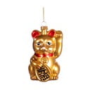 Szklana ozdoba świąteczna wykonana ręcznie 11 cm Lucky Cat – Sass & Belle