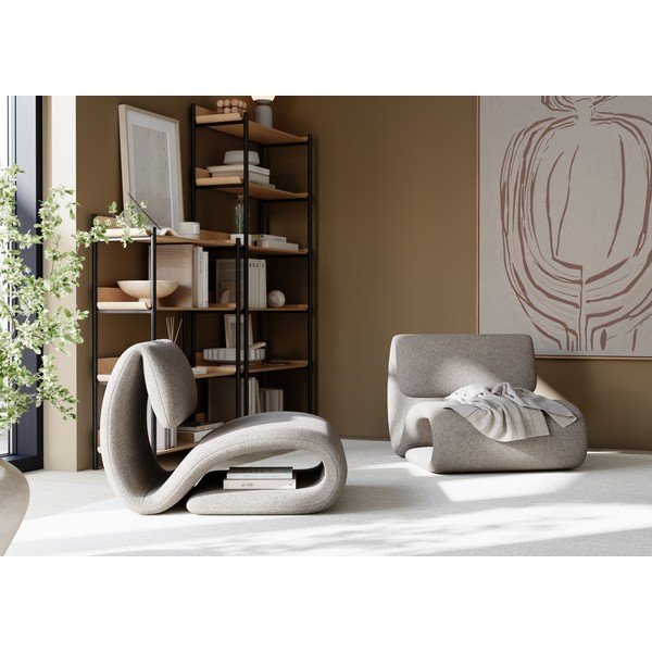 Beżowy fotel DAN-FORM Denmark Dubna-image-1