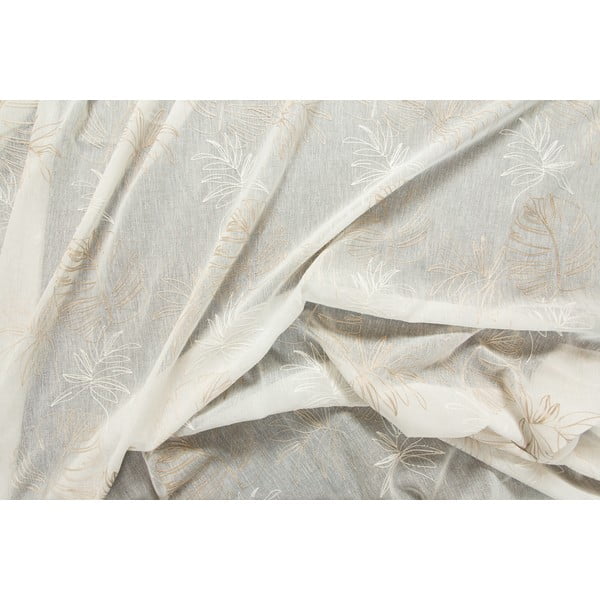 Beżowa firanka 140x260 cm Cybele – Mendola Fabrics-image-1