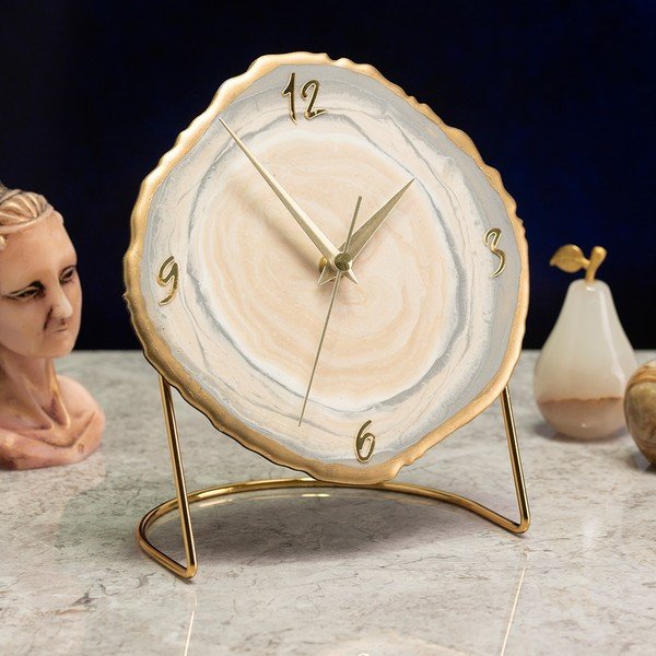 Zegar stołowy ø 18 cm Epoxy – Mioli Decor-image-1