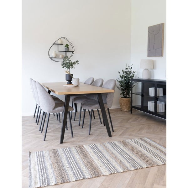 Czarna wielopoziomowa metalowa półka 60 cm Wrexham – House Nordic-image-4