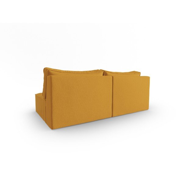 Żółta sofa 160 cm Mike – Micadoni Home-image-3